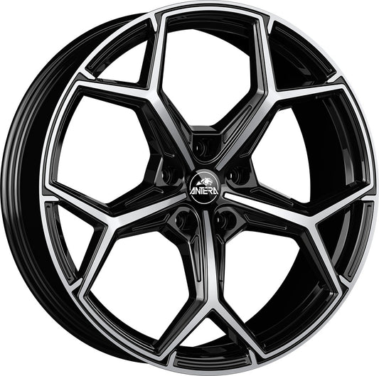 Antera A101 piano black diamond 8.5x20 ET42 - LK5/108 ML75