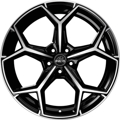 Antera A101 piano black diamond 8.5x20 ET42 - LK5/108 ML75