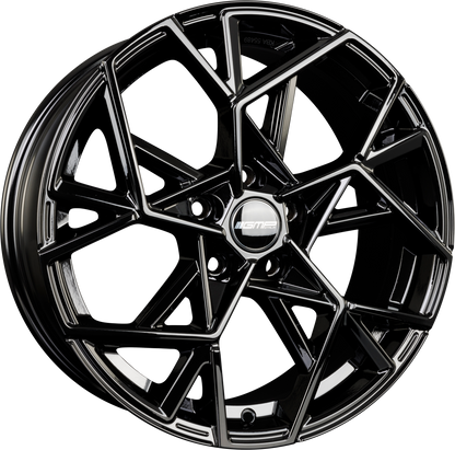 GMP Cartesio black glossy Alufelge 7.5x18 Zoll ET35 LK 5x110 ML65.1 – Bild 4