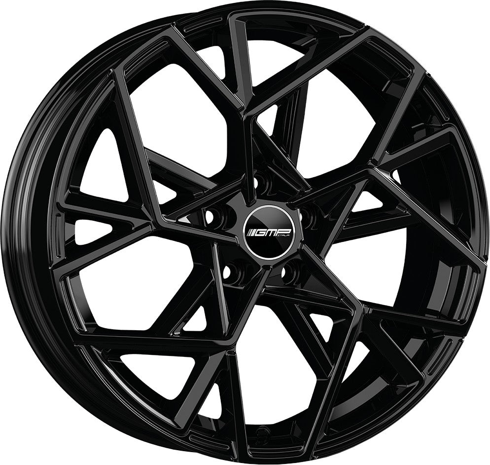 GMP Cartesio black glossy 8x19 ET43 - LK5/112 ML66.5