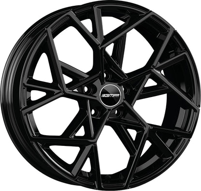 GMP Cartesio black glossy 8x19 ET43 - LK5/112 ML66.5