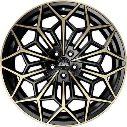 Antera A105 piano black champagne 9.5x22 ET54 - LK5/130 ML71.6
