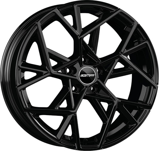 GMP Cartesio black glossy 6.5x16 ET40 - LK5/108 ML73.1