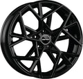 GMP Cartesio black glossy 7x17 ET30 - LK4/98 ML58.1