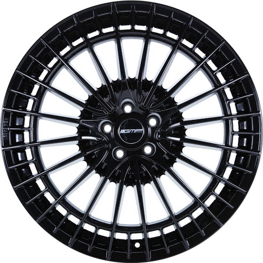 GMP Qstar glossy black 10x20 ET38 - LK5/130 ML66.5