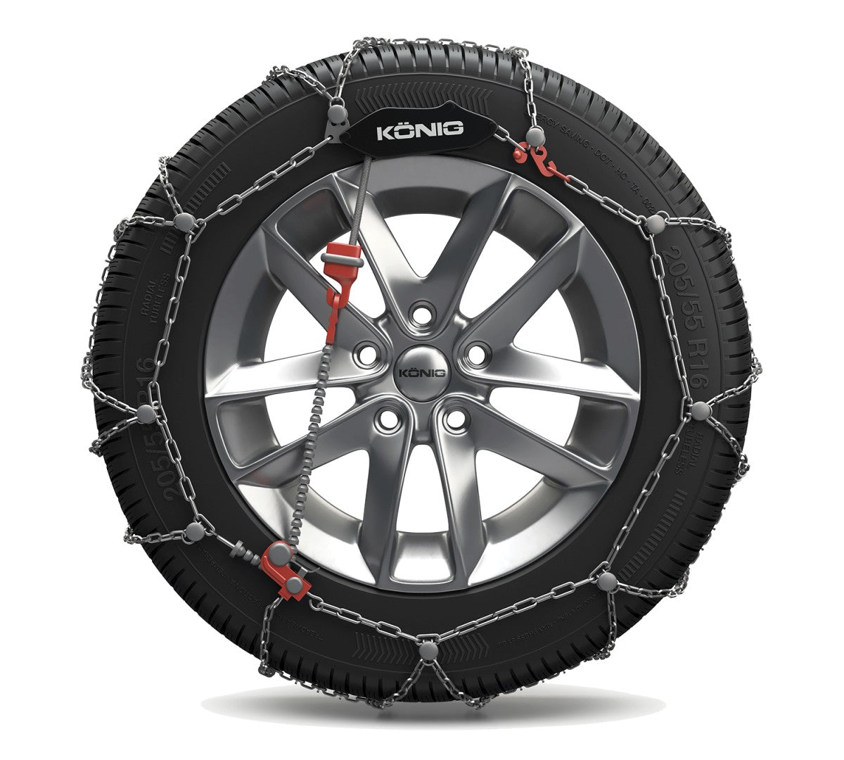 König Schneekette CL-10 095 14–19 Zoll für PKW – Bild 3