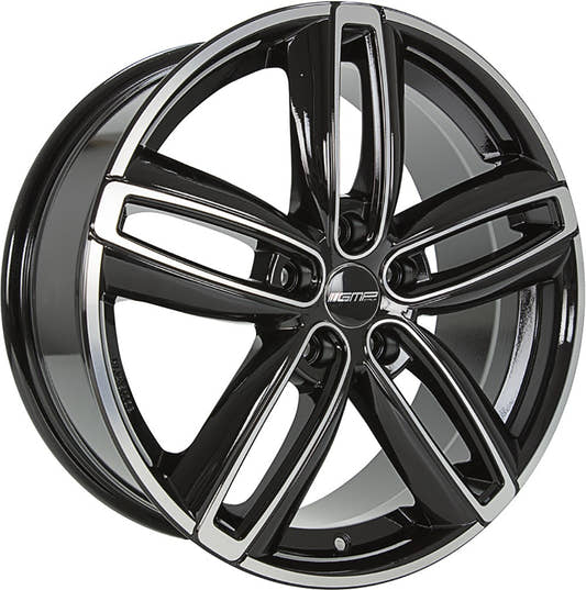 GMP Diva black polished Alufelge 7.5x17 Zoll ET50 LK 5x112 ML66.6