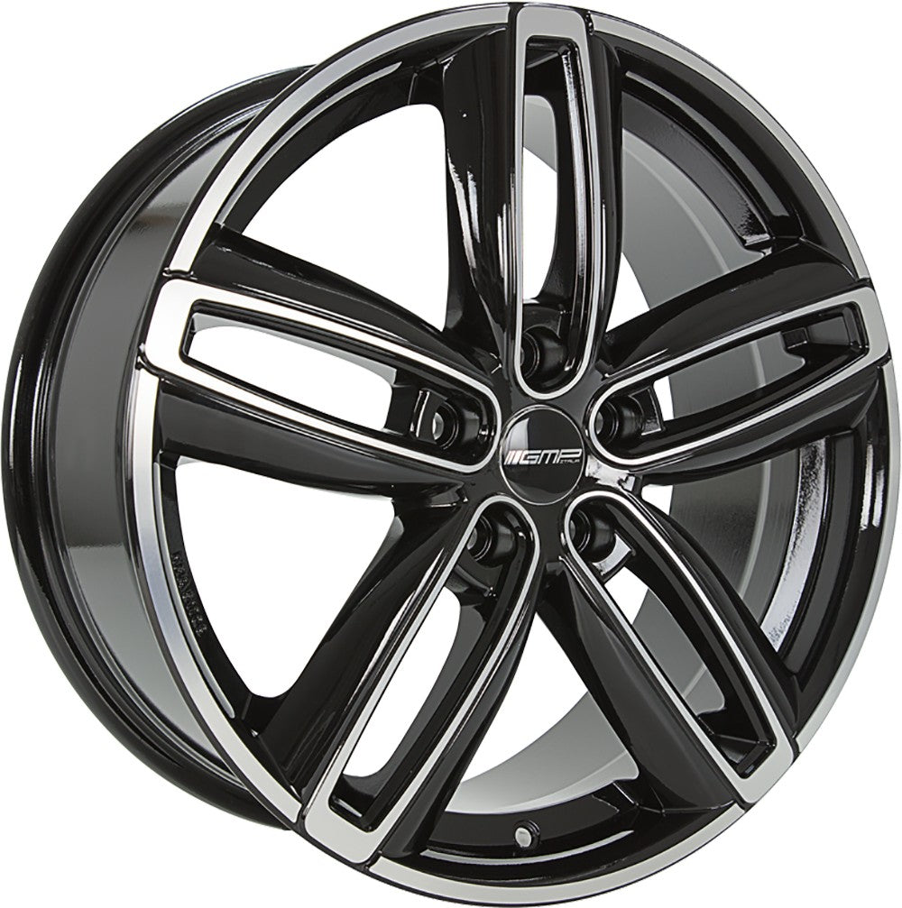 GMP Diva black polished 7.5x17 ET50 - LK5/112 ML66.6