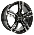 GMP Reven black polished Alufelge 7.5x17 Zoll ET37 LK 5x120 ML72.6