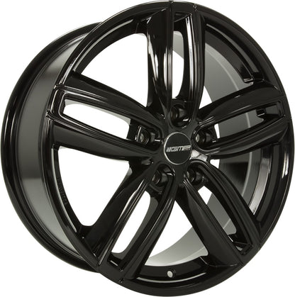 GMP Diva shiny black 7.5x18 ET50 - LK5/112 ML66.6