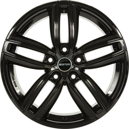 GMP Diva shiny black 7.5x18 ET50 - LK5/112 ML66.6