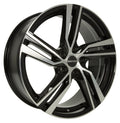 GMP Arcan black polished 8x18 ET45 - LK5/108 ML63.4