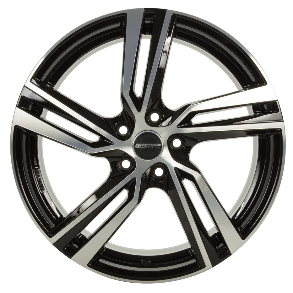 GMP Arcan black polished 8x18 ET45 - LK5/108 ML63.4