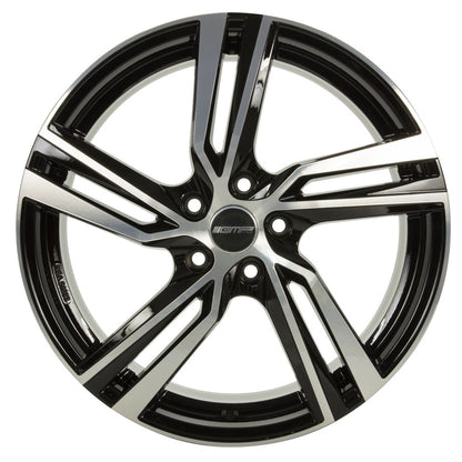GMP Arcan black polished 8x18 ET45 - LK5/108 ML63.4