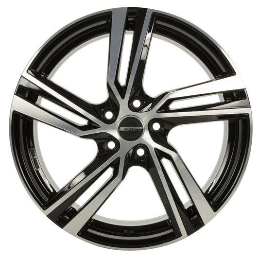 GMP Arcan black polished 8x18 ET45 - LK5/108 ML63.4