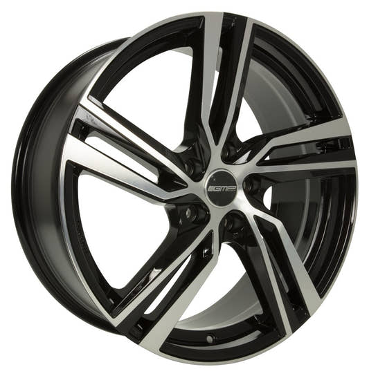 GMP Arcan black polished Alufelge 8x18 Zoll ET25 LK 5x112 ML66.6