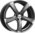 GMP Ican matt anthracite polished Alufelge 8x18 Zoll ET25 LK 5x112 ML66.5