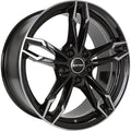 GMP Dea black polished 8x18 ET43 - LK5/112 ML66.6