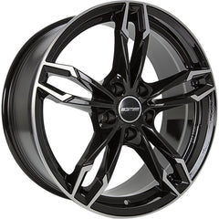 GMP Dea black polished Alufelge 8x18 Zoll ET43 LK 5x112 ML66.6