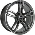 GMP Dea matt anthracite polished 8x18 ET43 - LK5/112 ML66.6
