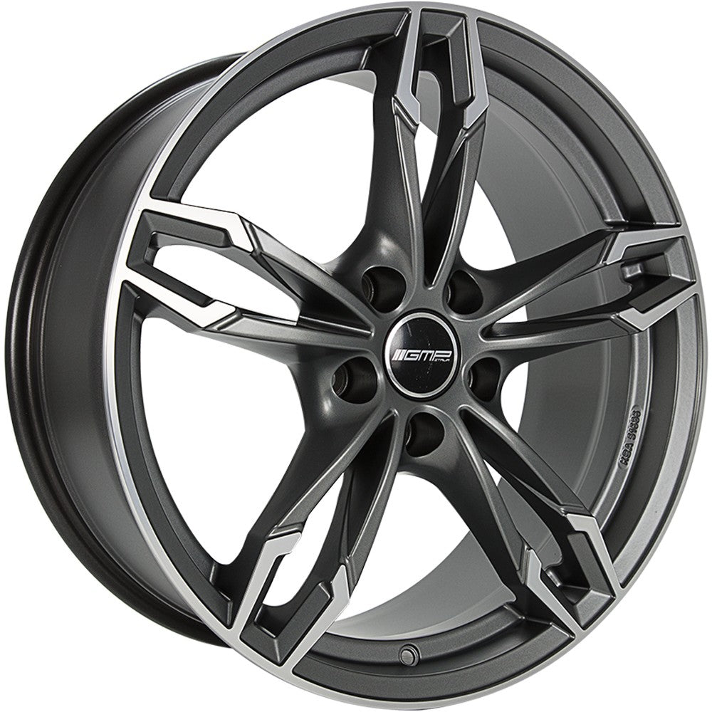 GMP Dea matt anthracite polished 8x18 ET43 - LK5/112 ML66.6
