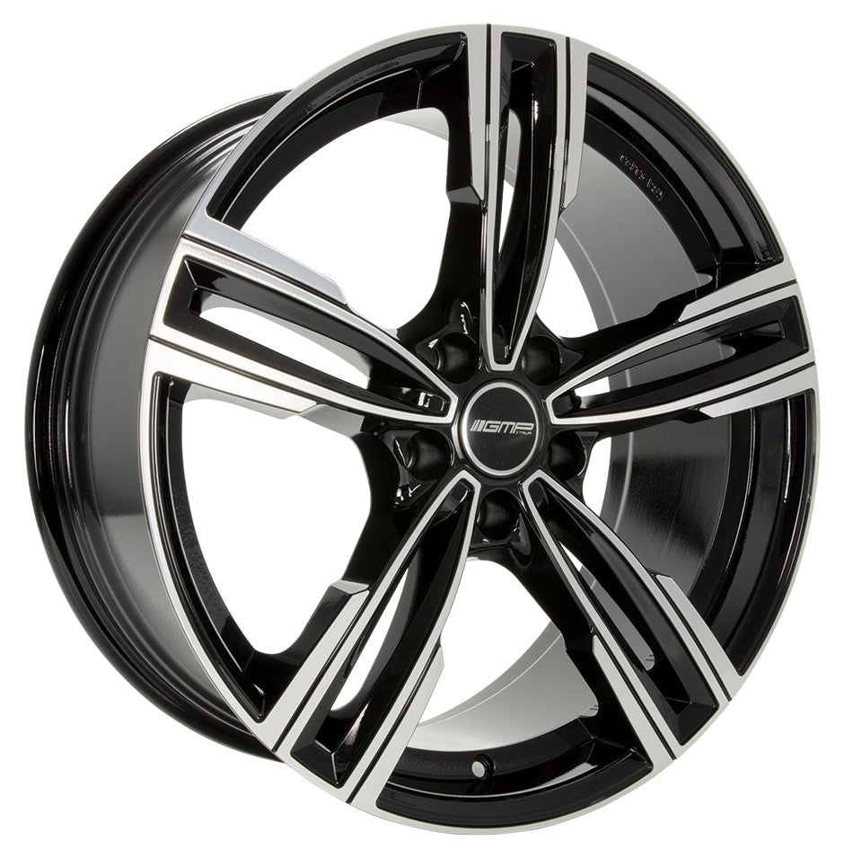 GMP Reven black polished 8x18 ET30 - LK5/120 ML72.6