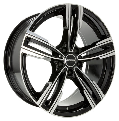 GMP Reven black polished 8x18 ET30 - LK5/120 ML72.6