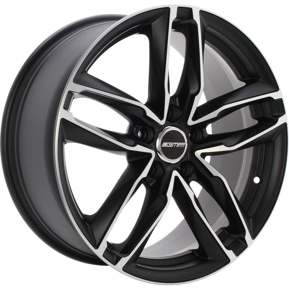 GMP Atom matt black polished 8x18 ET35 - LK5/112 ML66.5