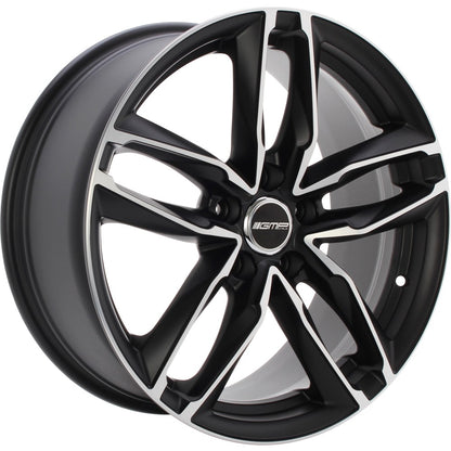 GMP Atom matt black polished 8x18 ET35 - LK5/112 ML66.5