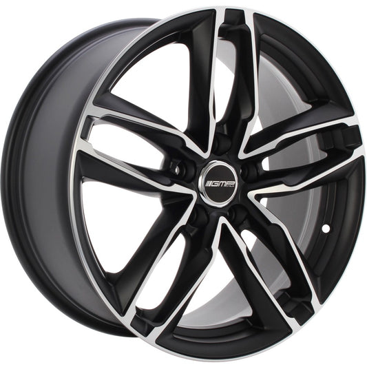 GMP Atom matt black polished 8x18 ET35 - LK5/112 ML66.5