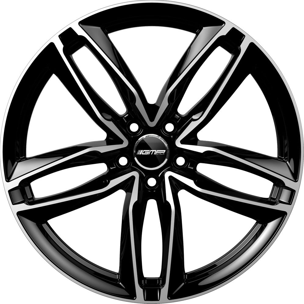 GMP Atom matt black polished 8x18 ET35 - LK5/112 ML66.5