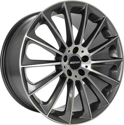 GMP Stellar anthracite polished 8.5x19 ET45 - LK5/112 ML66.6