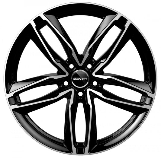 GMP Atom black polished 8.5x19 ET45 - LK5/112 ML66.5