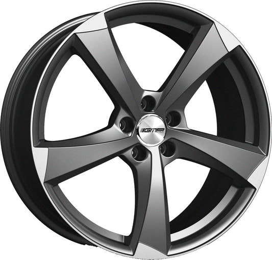 GMP Ican matt anthracite polished Alufelge 8.5x20 Zoll ET48 LK 5x112 ML66.5