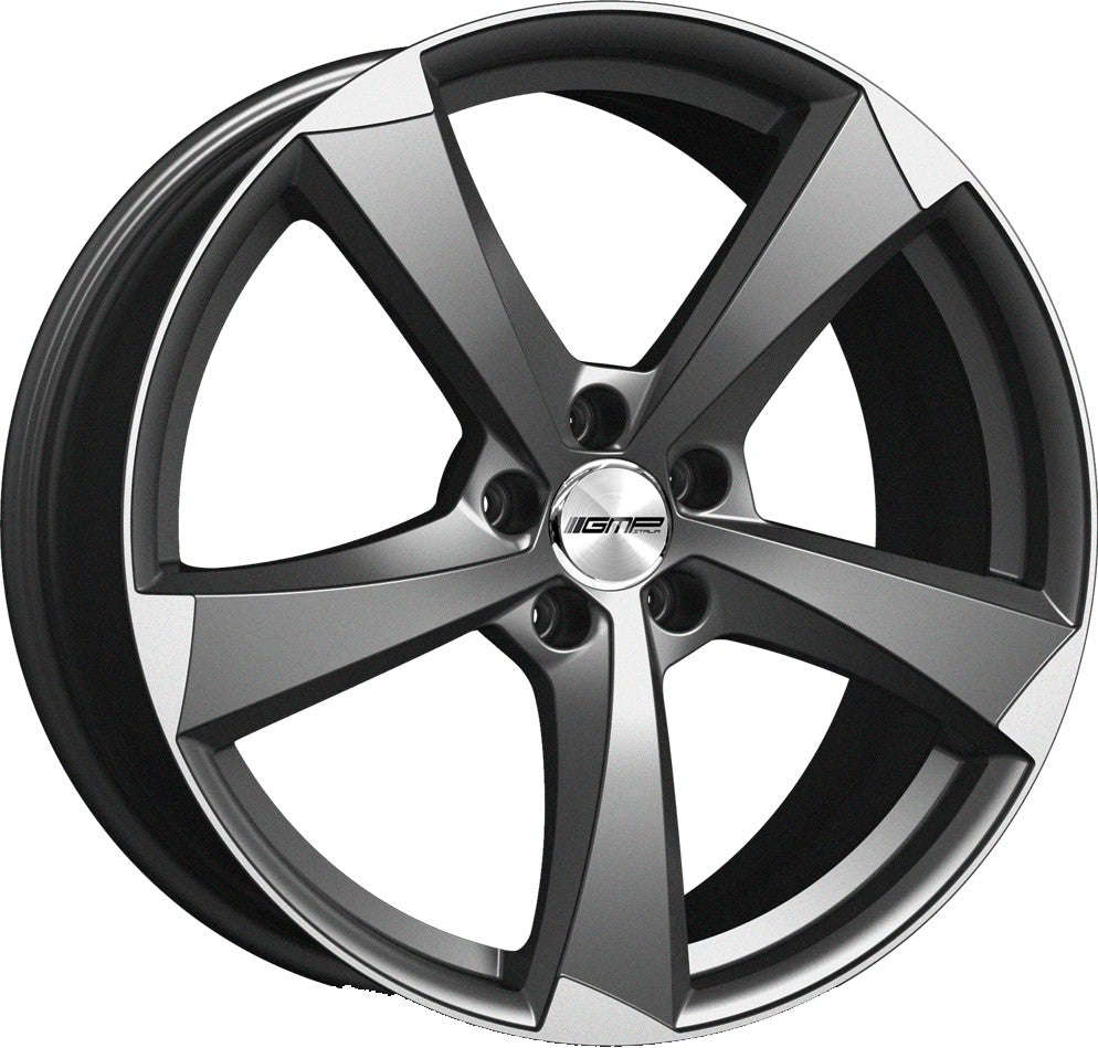 GMP Ican matt anthracite polished 8.5x20 ET48 - LK5/112 ML66.5