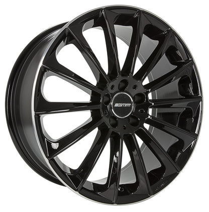 GMP Stellar black polished lip 9x18 ET35 - LK5/112 ML66.6
