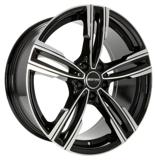 GMP Reven black polished 9x19 ET42 - LK5/120 ML72.6
