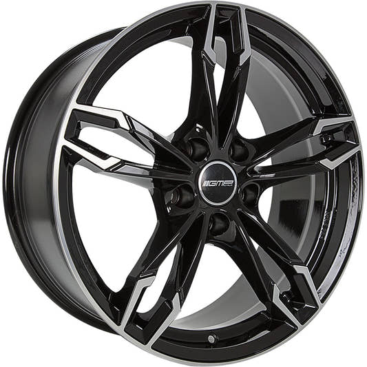 GMP Dea black polished Alufelge 9.5x20 Zoll ET45 LK 5x120 ML72.6