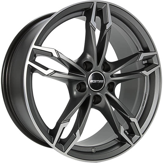 GMP Dea matt anthracite polished Alufelge 9.5x20 Zoll ET45 LK 5x120 ML72.6