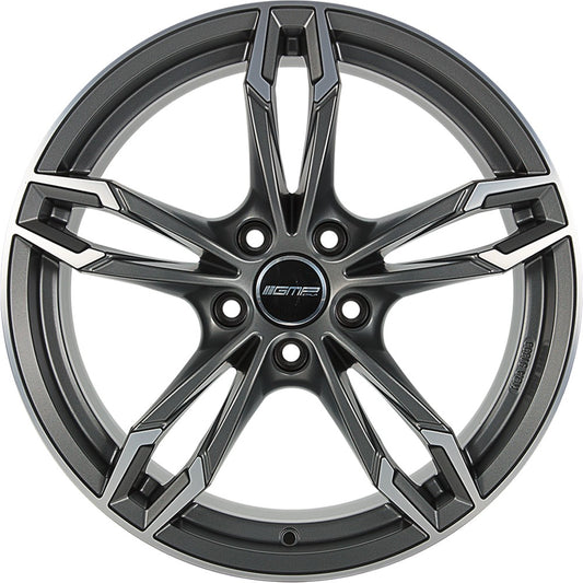 GMP Dea matt anthracite polished 9.5x20 ET45 - LK5/120 ML72.6