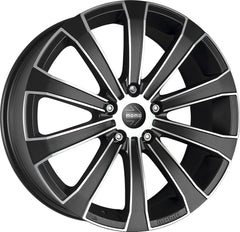 Momo Europe matt black diamond cut Alufelge 8x17 Zoll ET40 LK 5x115 ML70.2