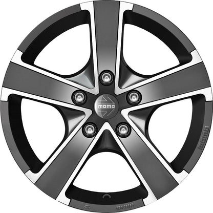 Momo Win Pro EVO glossy anthracite diamond cut 6.5x15 ET40 - LK4/108 ML72.3