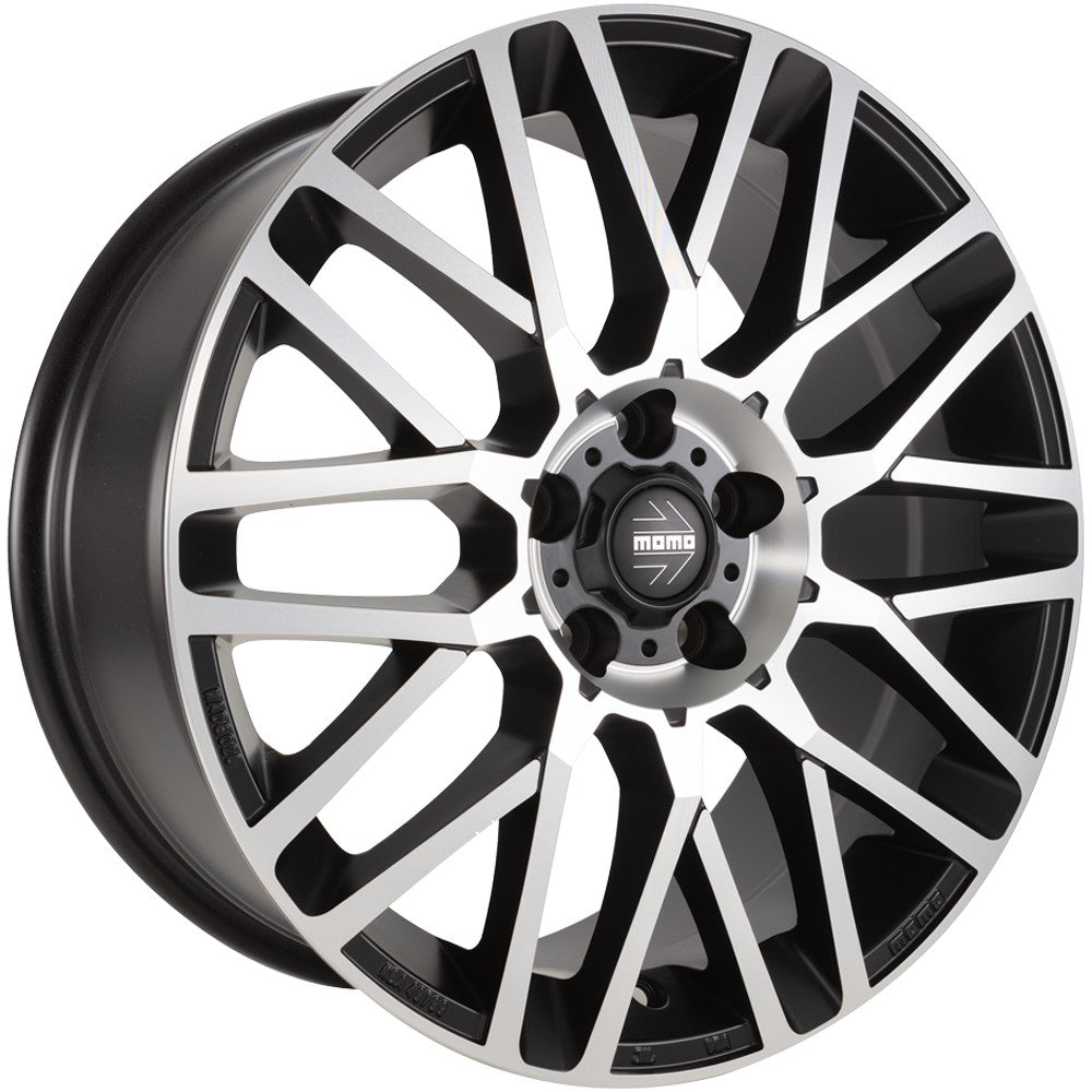 Momo Revenge Evo matt black diamond cut 8.5x20 ET40 - LK5/112 ML79.6