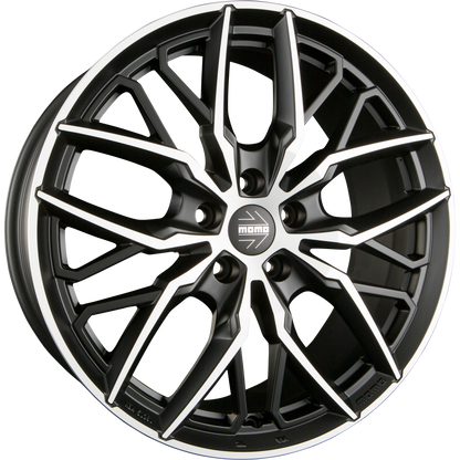 Momo Spider matt black diamond cut Alufelge 9.5x19 Zoll ET35 LK 5x112 ML79.6 – Bild 4