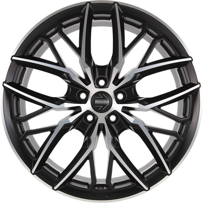 Momo Spider matt black diamond cut 8.5x20 ET35 - LK5/120 ML72.6