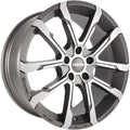 Momo Quantum EVO matt anthracite diamond cut Alufelge 7x17 Zoll ET42 LK 5x114.3 ML72.3