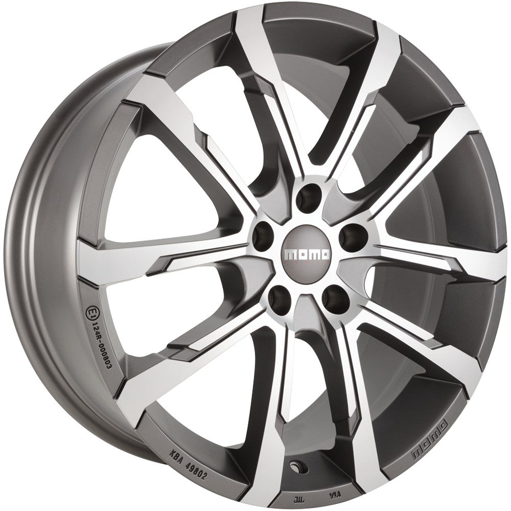 Momo Quantum EVO matt anthracite diamond cut 7x17 ET42 - LK5/114.3 ML72.3