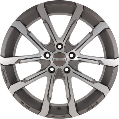Momo Quantum EVO matt anthracite diamond cut 7x17 ET42 - LK5/114.3 ML72.3