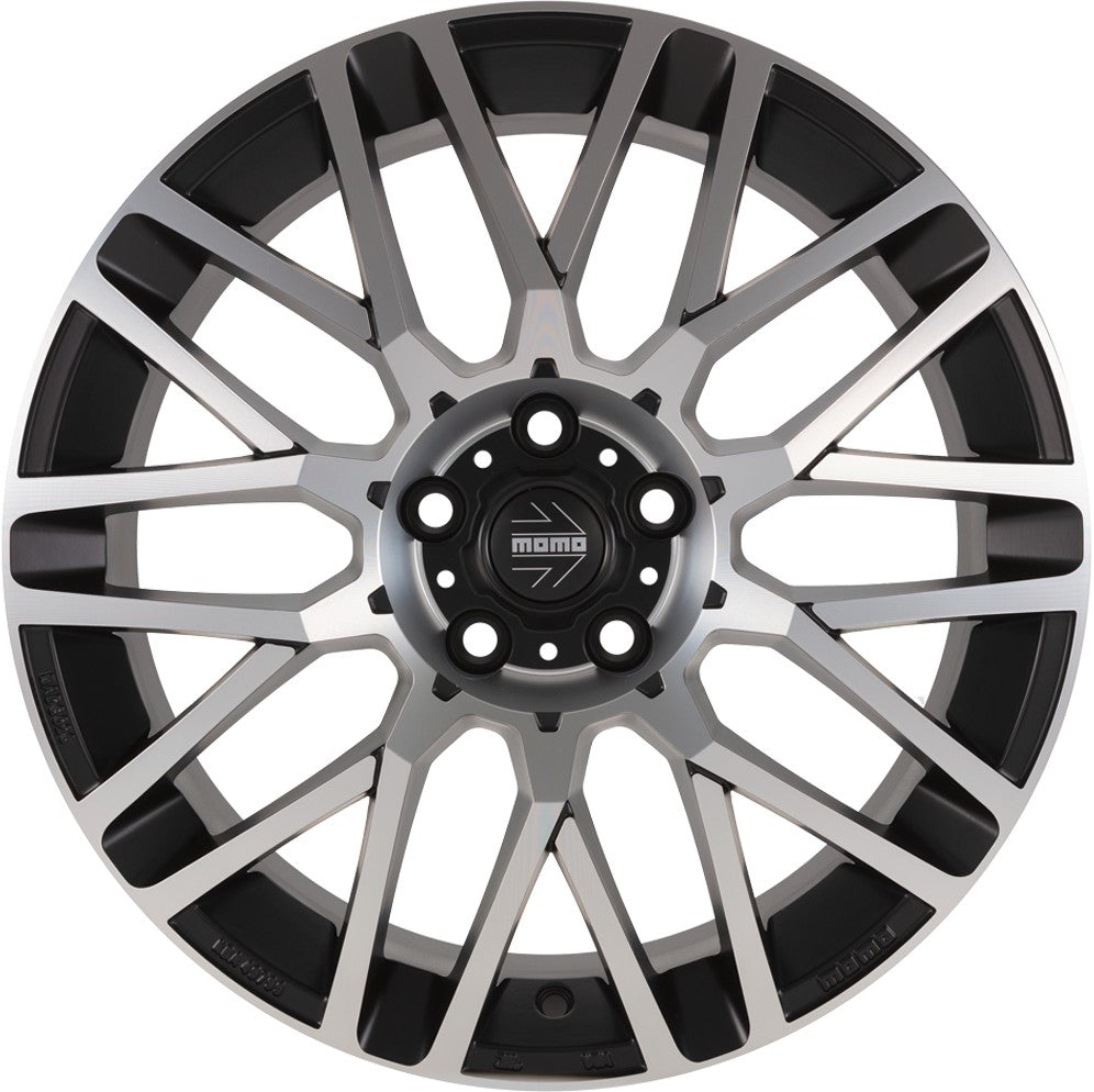 Momo Revenge Evo matt black diamond cut 8.5x19 ET30 - LK5/120 ML79.6