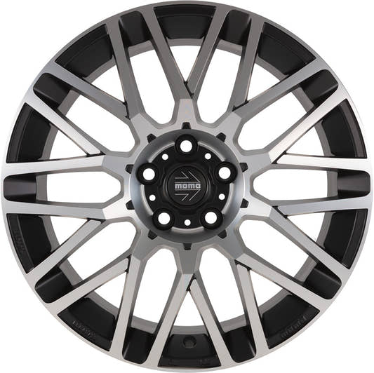 Momo Revenge Evo matt black diamond cut 8.5x19 ET45 - LK5/108 ML72.3